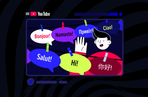 Miniaturas multilíngues do YouTube: alcance global