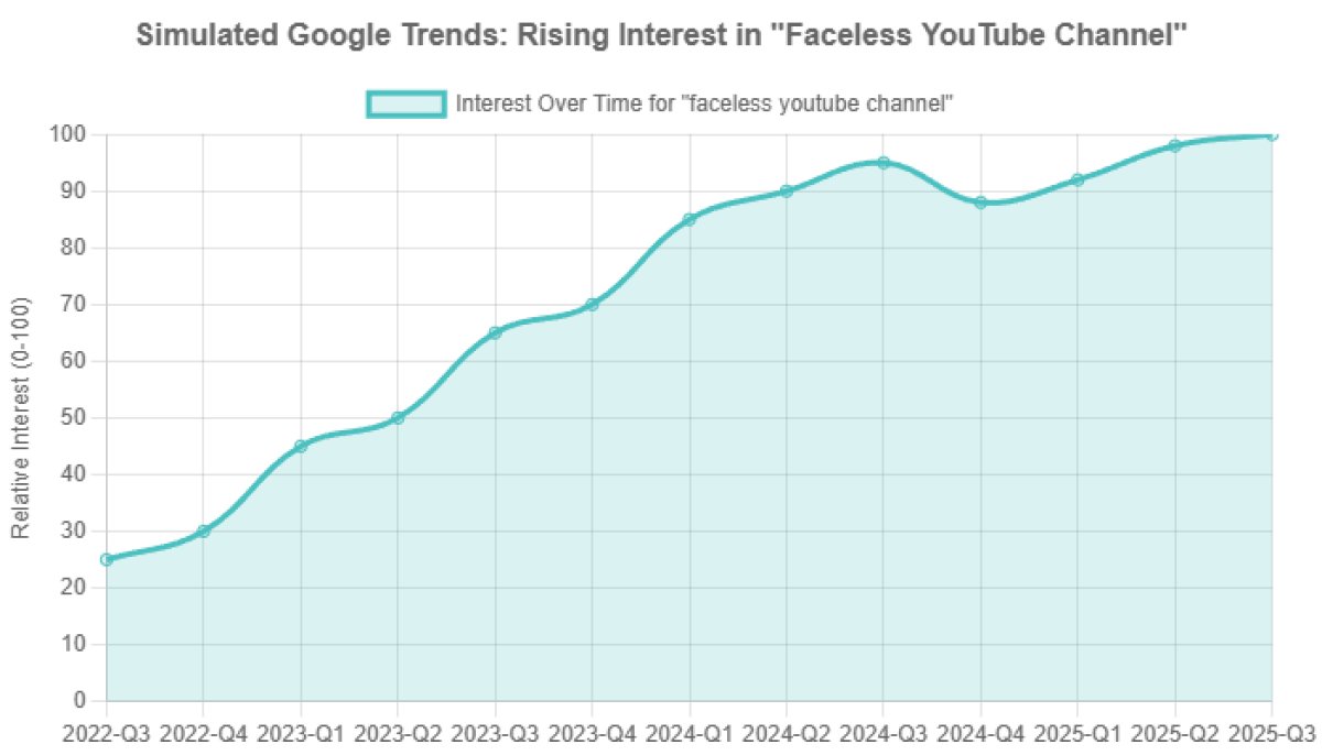 Rising interest in faceless YouTube channels